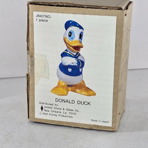 Vintage UCGC Japan Donald Duck Figurine Walt Disney Productions Original Box - Picture 2 of 10